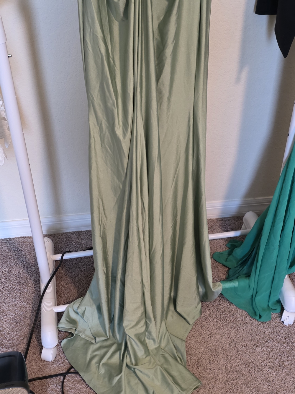 B Darlin Sage Beaded Bustier Prom Juniors' Strappy SequinedLace Maxi Dress 13/14 - Picture 9 of 11
